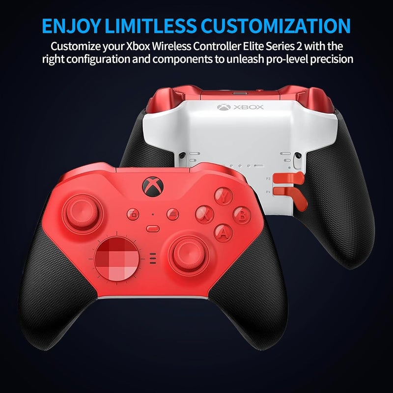KOOWOD Accessories for Xbox Elite Controller Series 2-13 in 1 Replacement Paddles Thumbsticks Analog Sticks Joystick Parts Repair Kit Component Set with 2 D-Pads, 1 Tool - Image 2